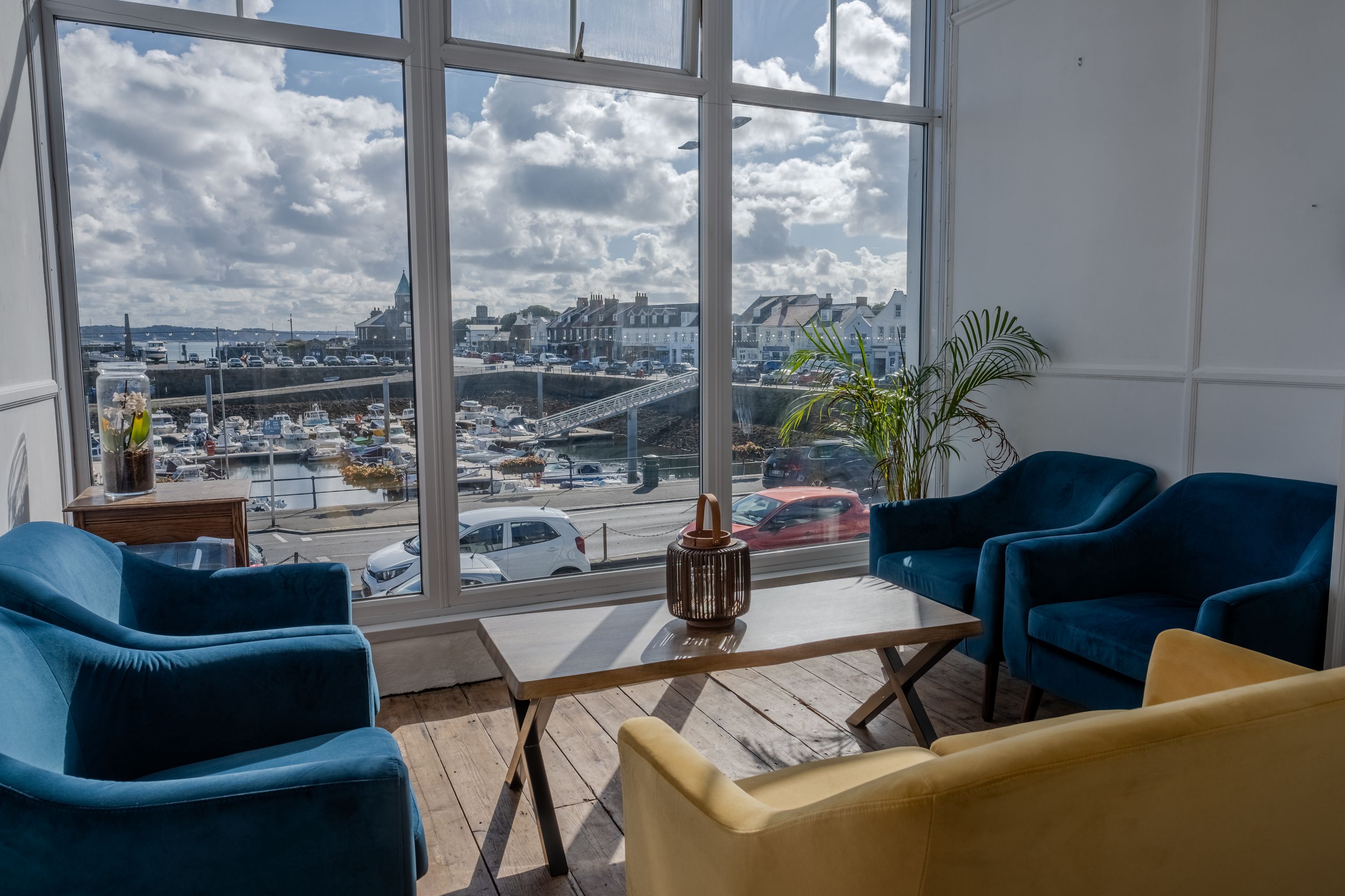 A comfortable view across St. Sampson's Harbour